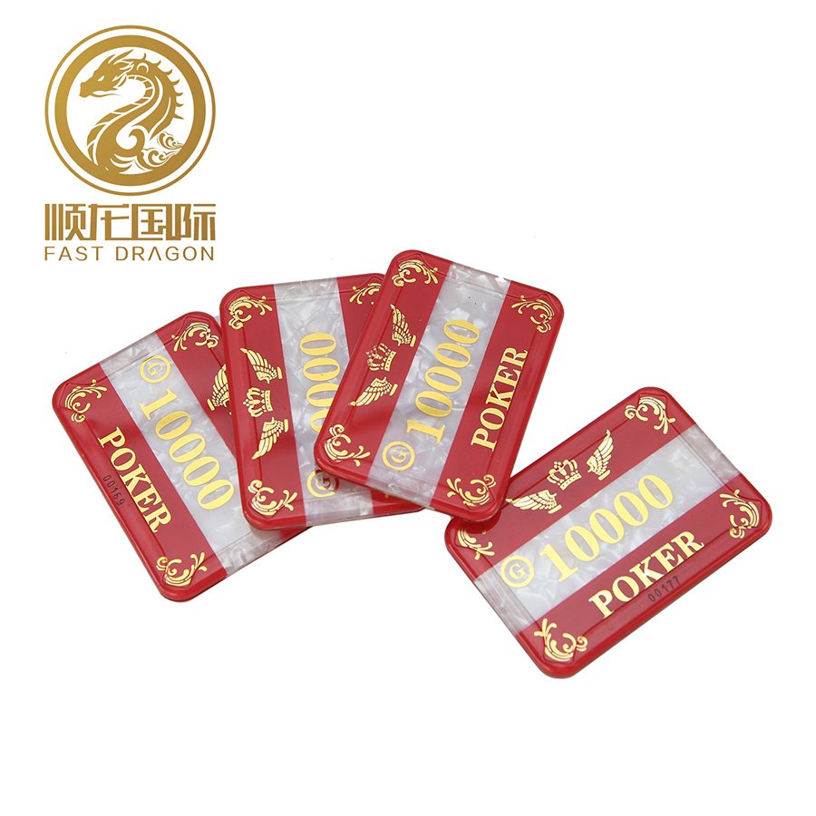 Acrylic Poker Chips Rectangle Casino Chips square poker chips plaques