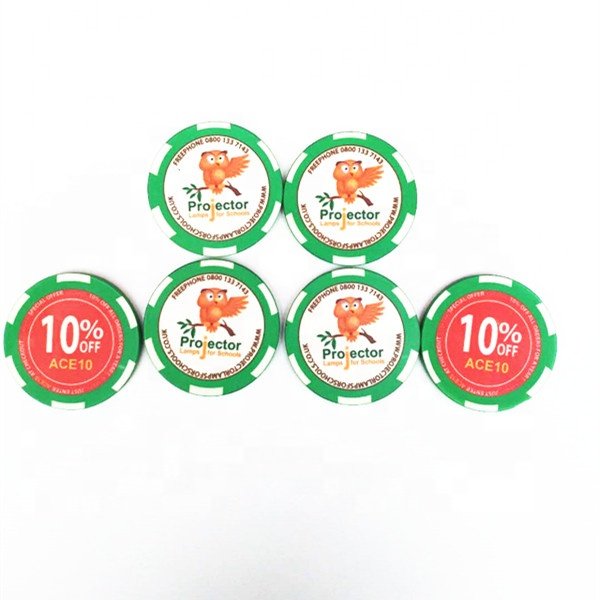 Aligned printing casino customized 10G ceramic poker chip With your color and design