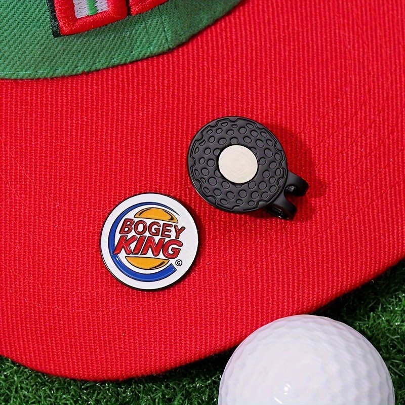 Promotional golf accessories golf ball marker hat clip custom metal soft enamel magnetic golf ball marker