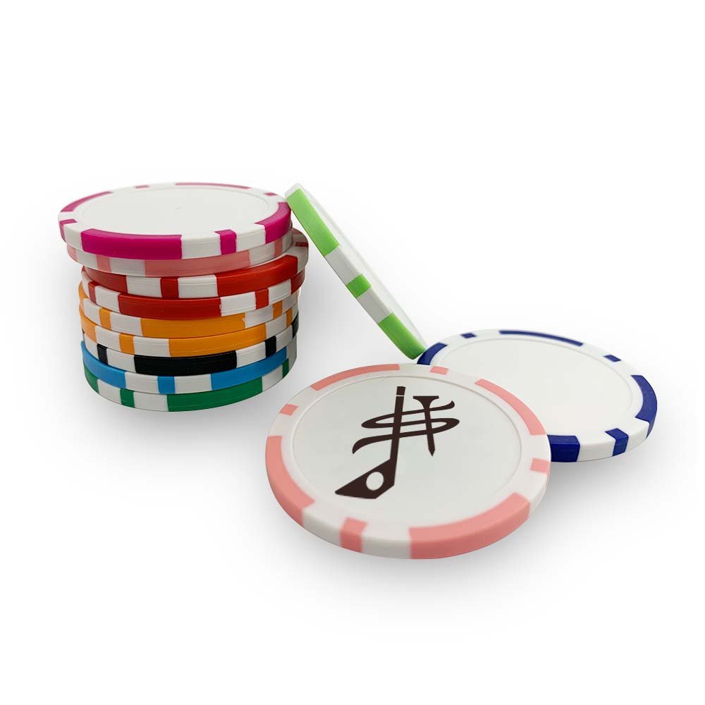JTS Sports Golf Accessories Personalized Full Color Logo 40mm Diameter Golf Poker Chip Golf Ball Marker