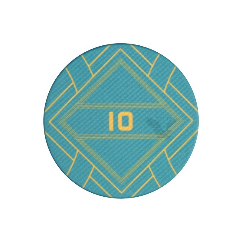 Fully customisable EPT Professional Ceramic Material Poker Chips 10g and 40MM poker chips with customises design colour and logo