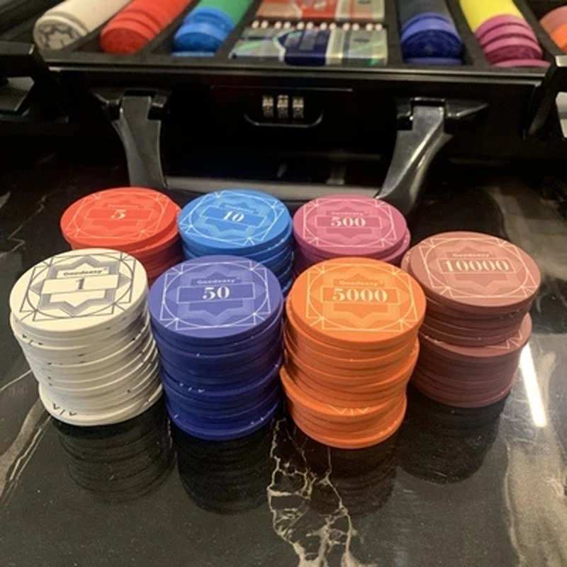 Hot Sale Poker Chips Ceramic Texas Custom Professional Casino Chip Poker Luxury Supplier Poker Coins for Gambling Club Supplier