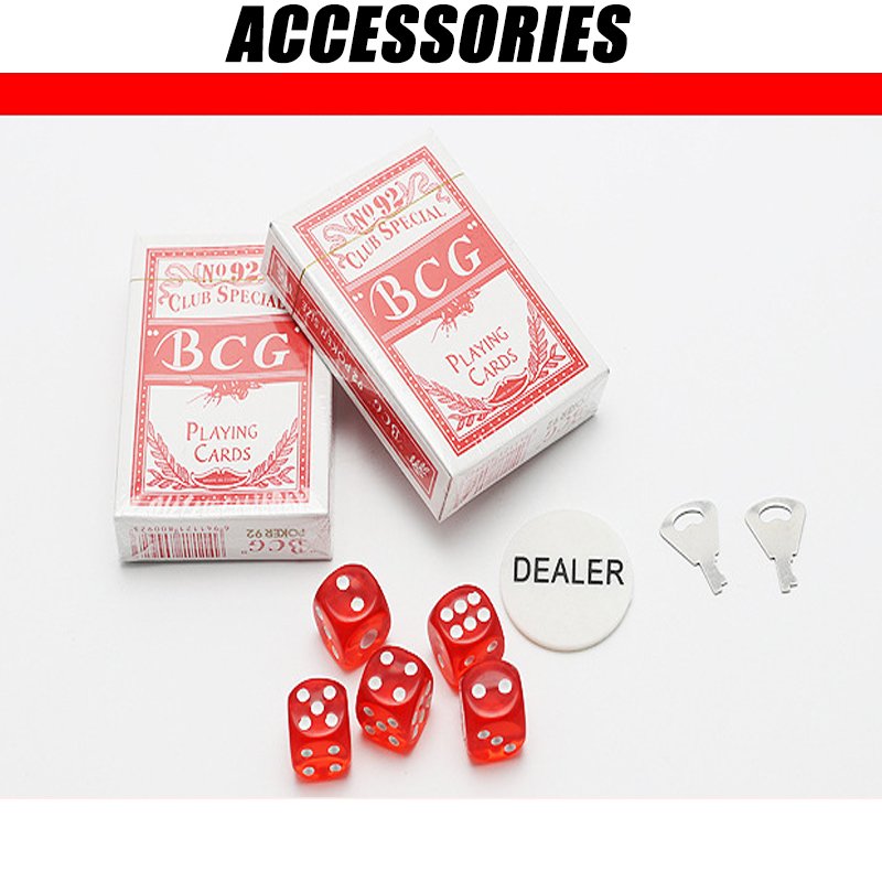 LANDER-MAN Wholesales 100PCS Custom Poker Chips Set With Case Poker Set