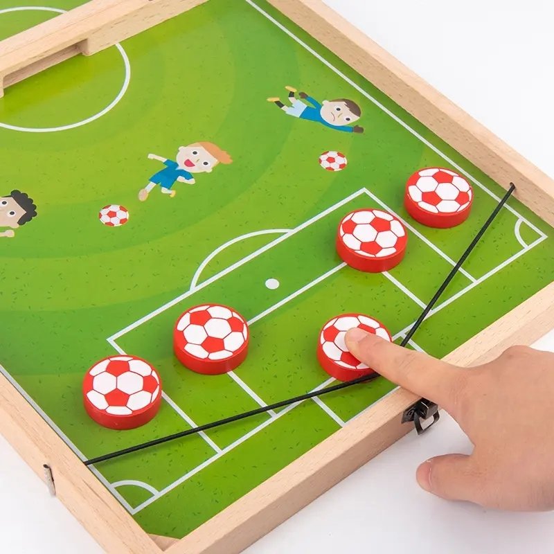 3 in 1 Fast Sling Puck Foosball Winner Board Game Foldable Desktop Hockey Puck Game with Family Party Game