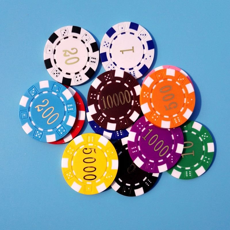 Factory Stock Luxury 40MM Casino ABS Plastic Poker Chips with Custom Logo 39mm Diameter
