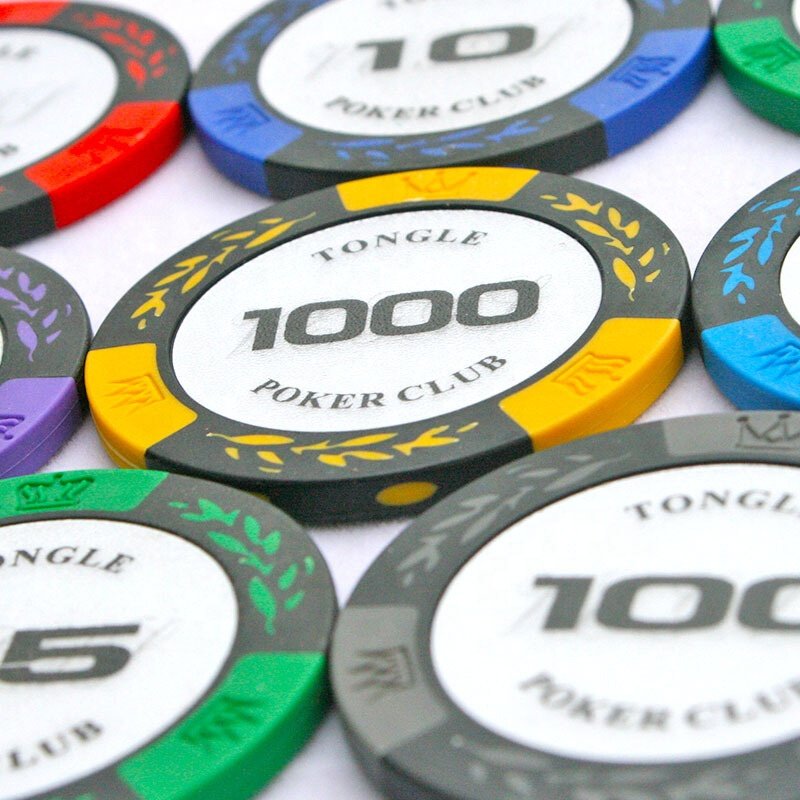 11.5g Poker Chips Casino ABS+Iron+Clay Poker Chip Texas Hold'em Poker Metal Coins Set Accessorie