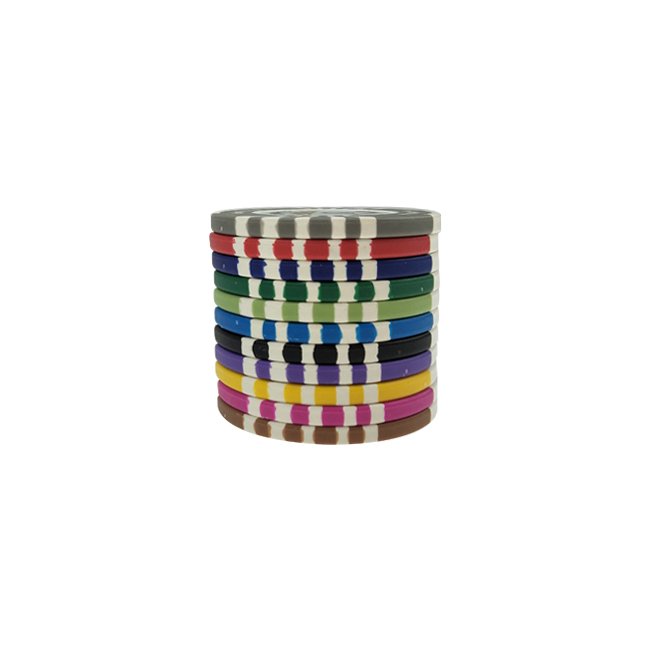 Custom printing 14g with sticker clay poker chips casino chip stock factory