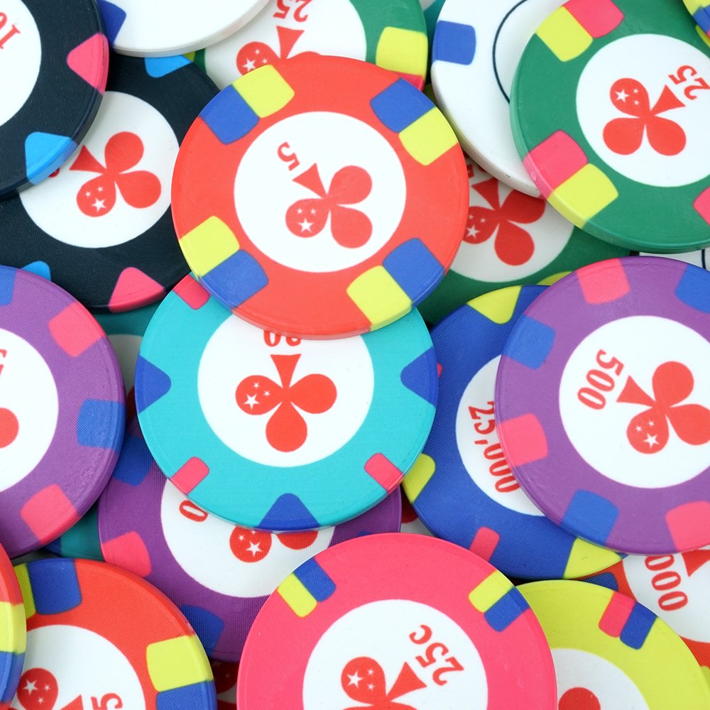 Casino poker room texas hold em games ceramic poker chips custom denomination color 39mm casino chips