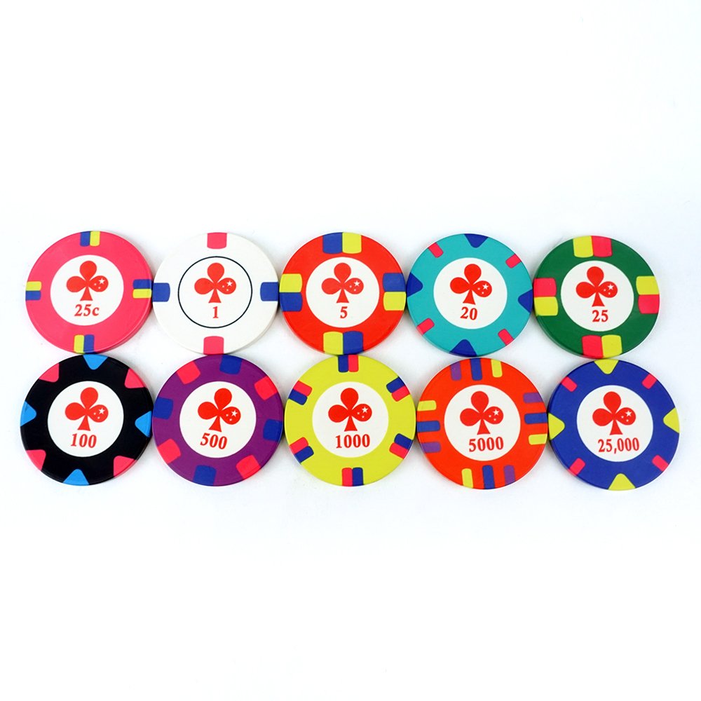 Casino poker room texas hold em games ceramic poker chips custom denomination color 39mm casino chips