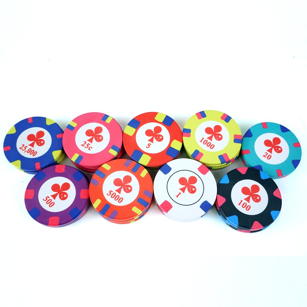 Casino poker room texas hold em games ceramic poker chips custom denomination color 39mm casino chips