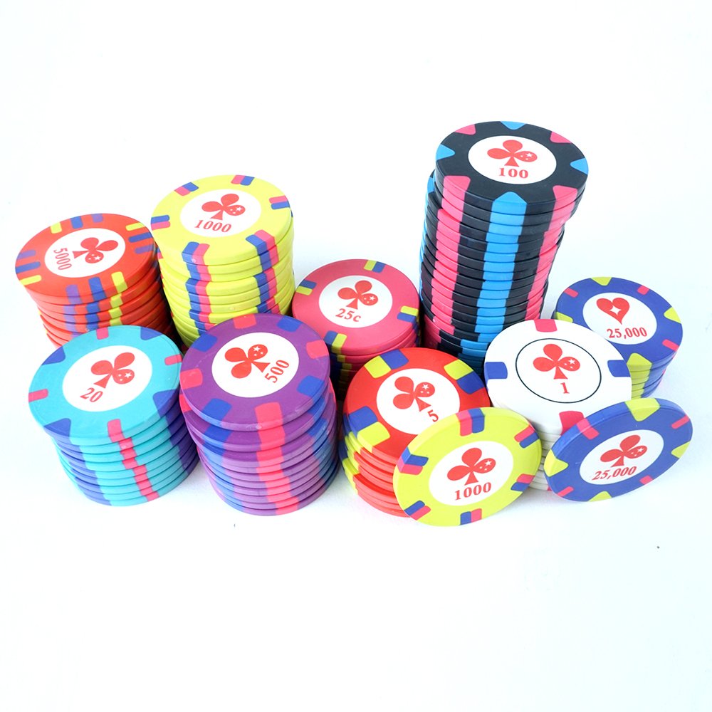 Casino poker room texas hold em games ceramic poker chips custom denomination color 39mm casino chips