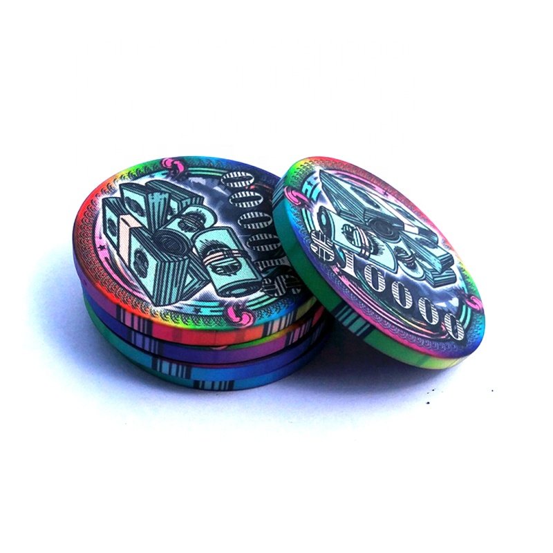 Customized china lucky dragon 39mm 10G ceramic clay poker chips for casino