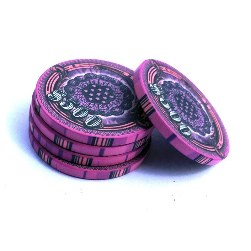 Customized china lucky dragon 39mm 10G ceramic clay poker chips for casino