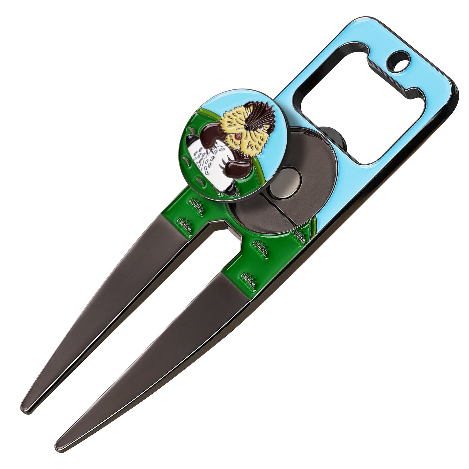 Custom Logo Golf Accessories Metal Creative Opener Golf Ball Marker Divot Repair Tool Hat Clip Gift Box