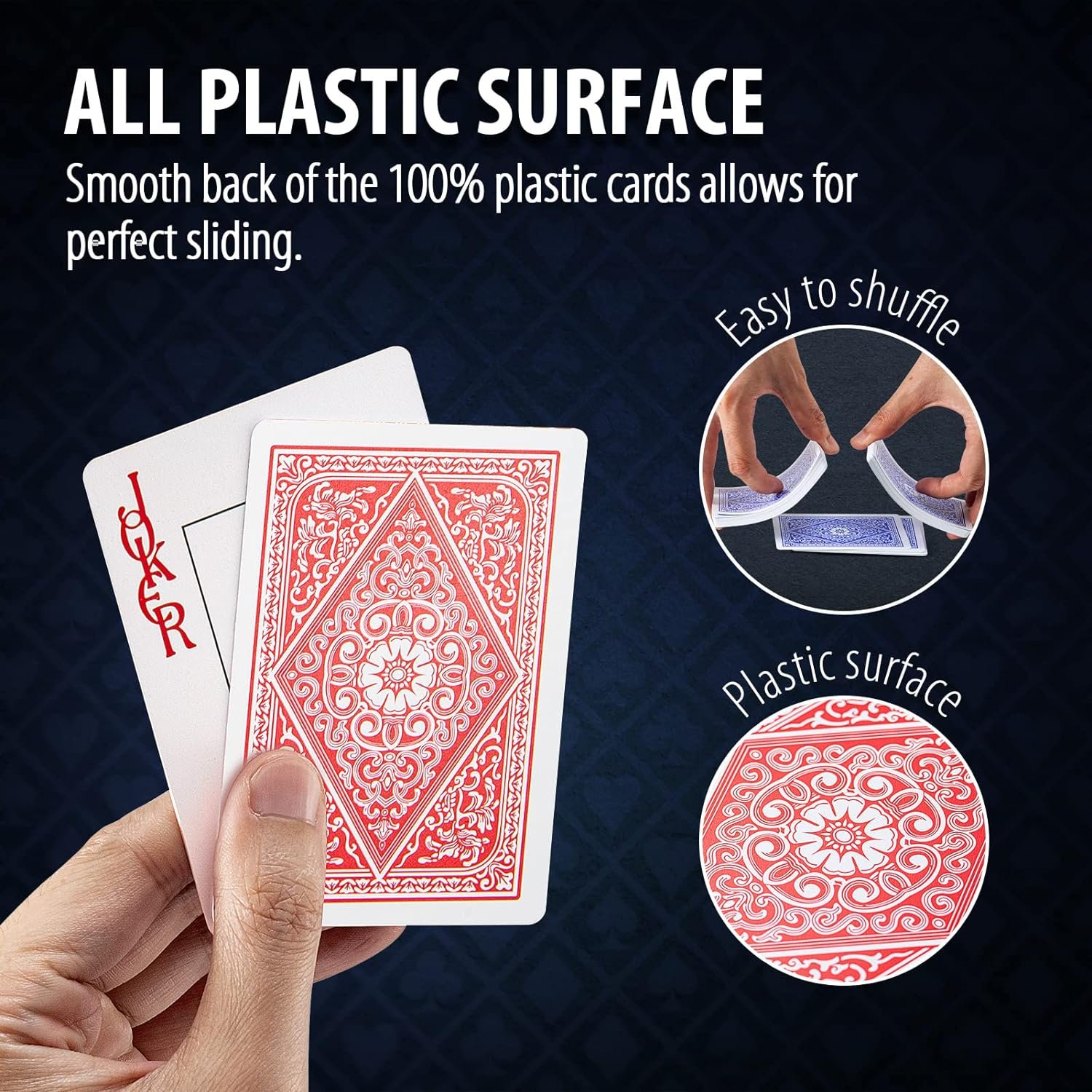 Manufacture Wholesale Custom PVC Plastic Poker Cards Decks Printing Playing Cards For Casino