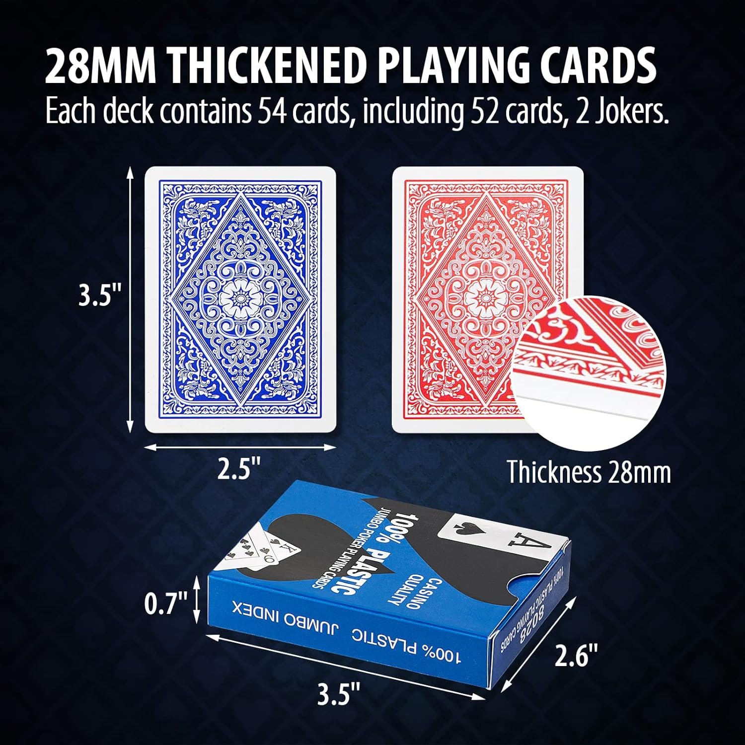Manufacture Wholesale Custom PVC Plastic Poker Cards Decks Printing Playing Cards For Casino