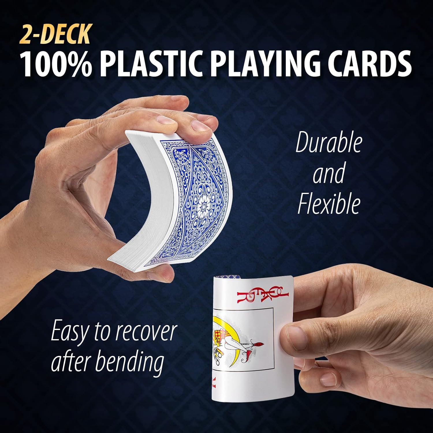 Manufacture Wholesale Custom PVC Plastic Poker Cards Decks Printing Playing Cards For Casino