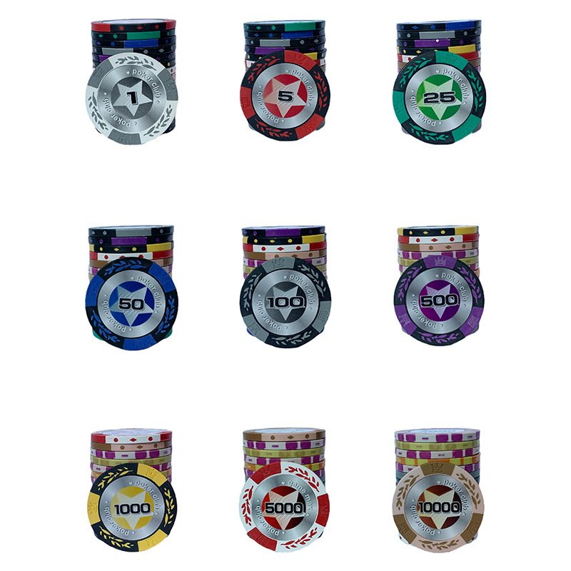 Luxury Professional 14g Casino Ceramic Clay Poker Chips Set
