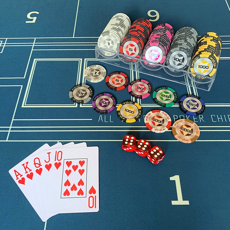 Luxury Professional 14g Casino Ceramic Clay Poker Chips Set