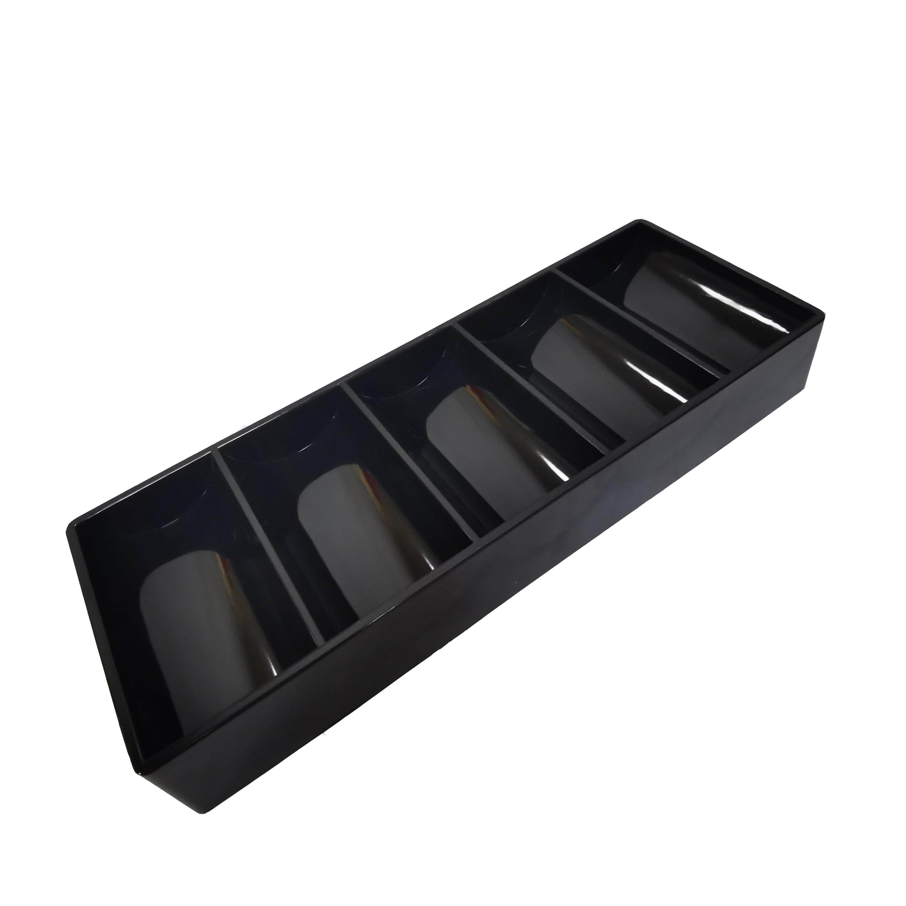 Hot Sale 100 Pieces Acrylic Poker Chip Holder 40mm Casino Black Chip Tray