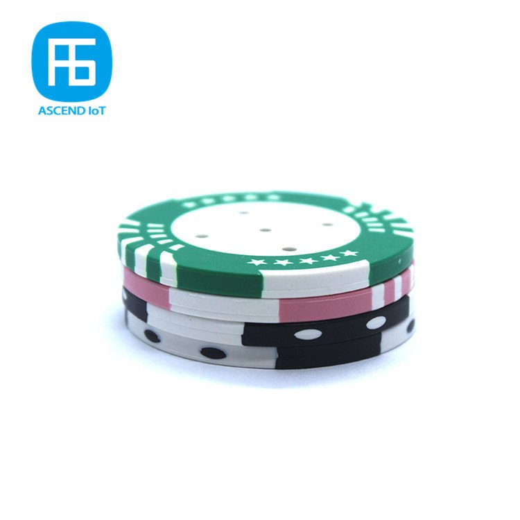 Globally unique id casino gambling chip data retention 13.56mhz 13g custom RFID poker chip