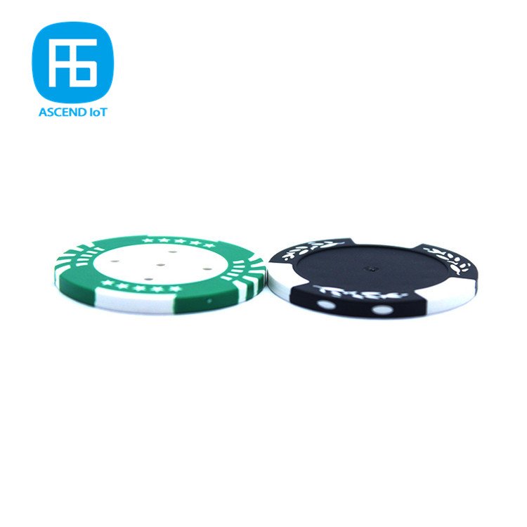 Globally unique id casino gambling chip data retention 13.56mhz 13g custom RFID poker chip