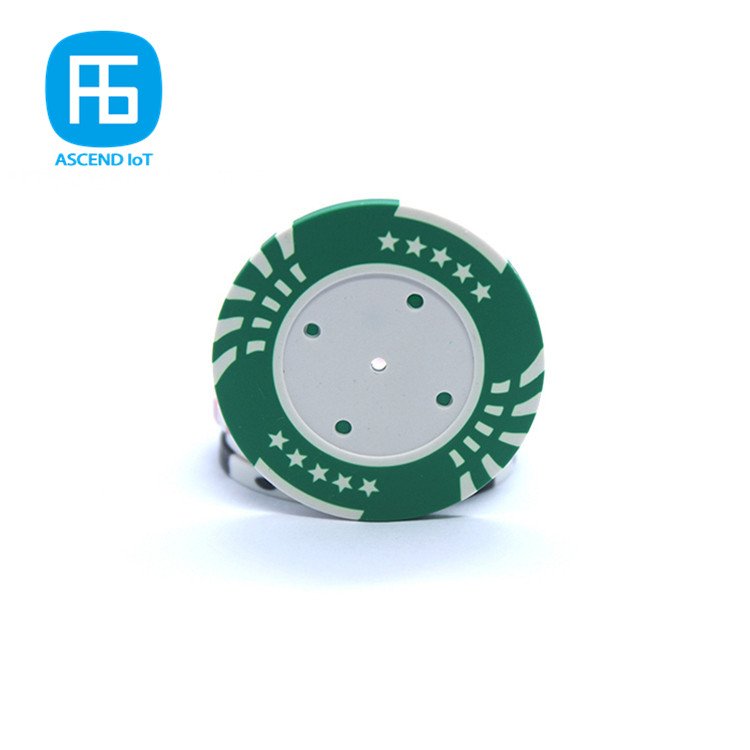 Globally unique id casino gambling chip data retention 13.56mhz 13g custom RFID poker chip