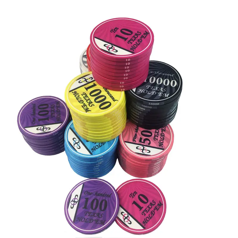 Ceramic Poker Chip for Sublimation High-Quty Material for Custom Designs