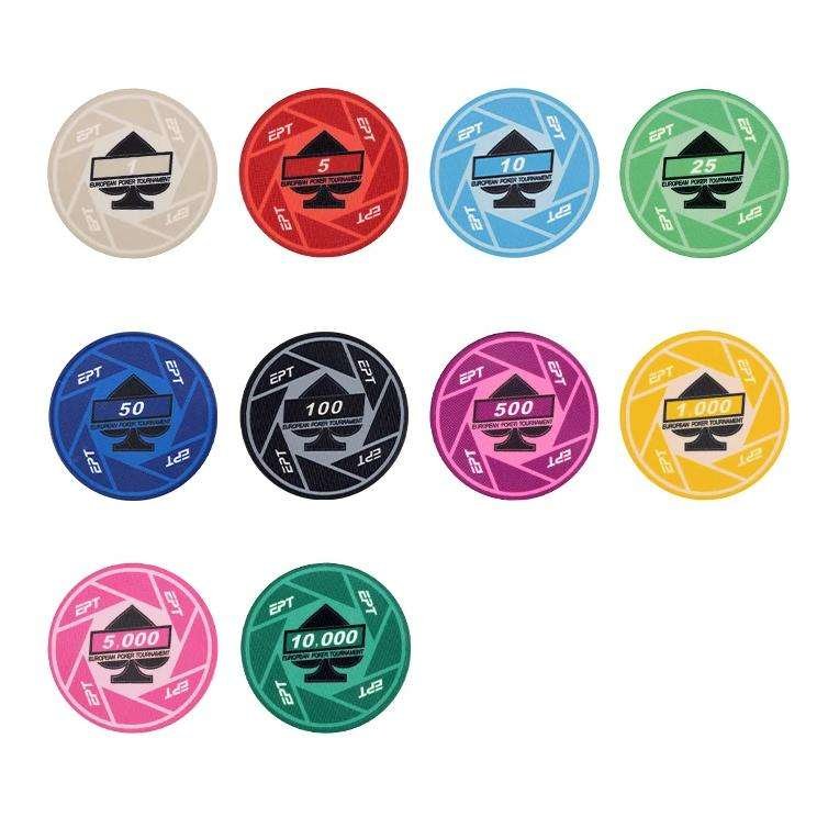 Ceramic Poker Chip for Sublimation High-Quty Material for Custom Designs