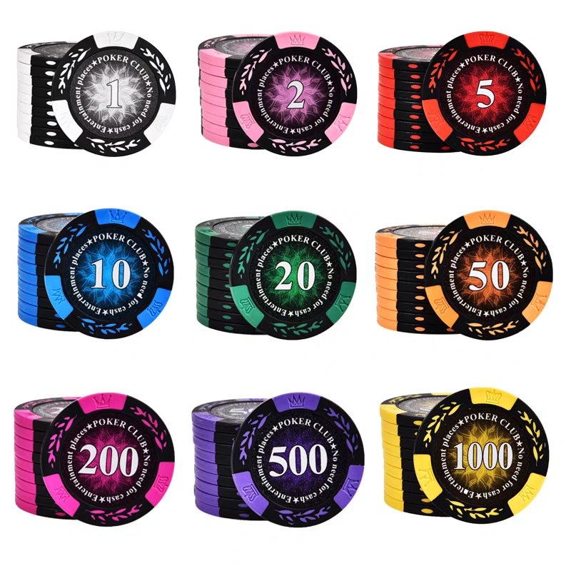 Factory Wholesale Professional Custom Logo Ceramic Poker Chips