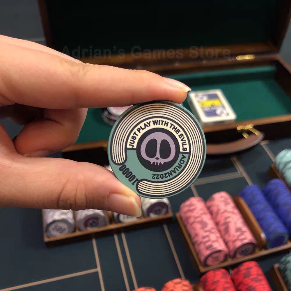 Factory Wholesale Professional Custom Logo Ceramic Poker Chips
