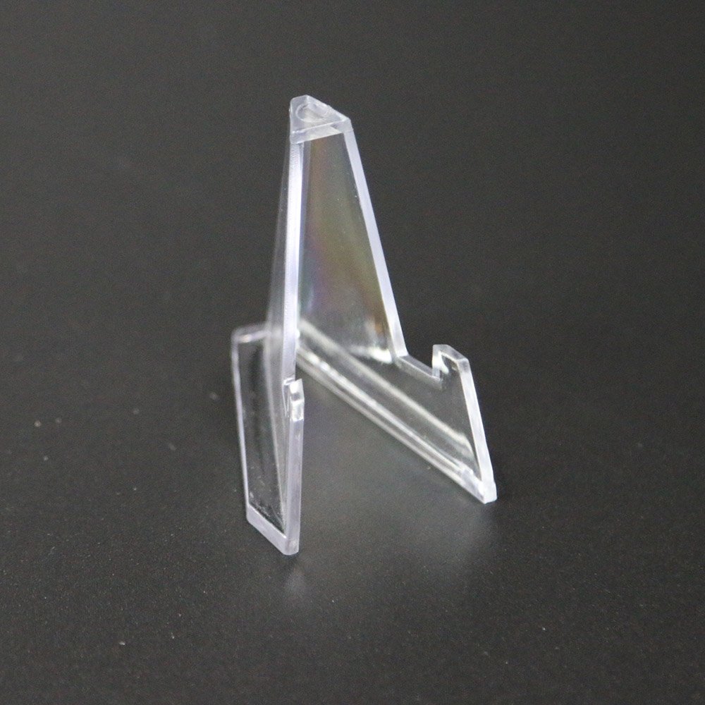 Plastic Coin Display Stand Easels Acrylic Clear For Coins 15-50mm