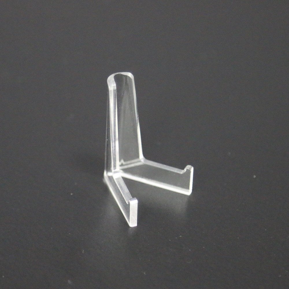Plastic Coin Display Stand Easels Acrylic Clear For Coins 15-50mm
