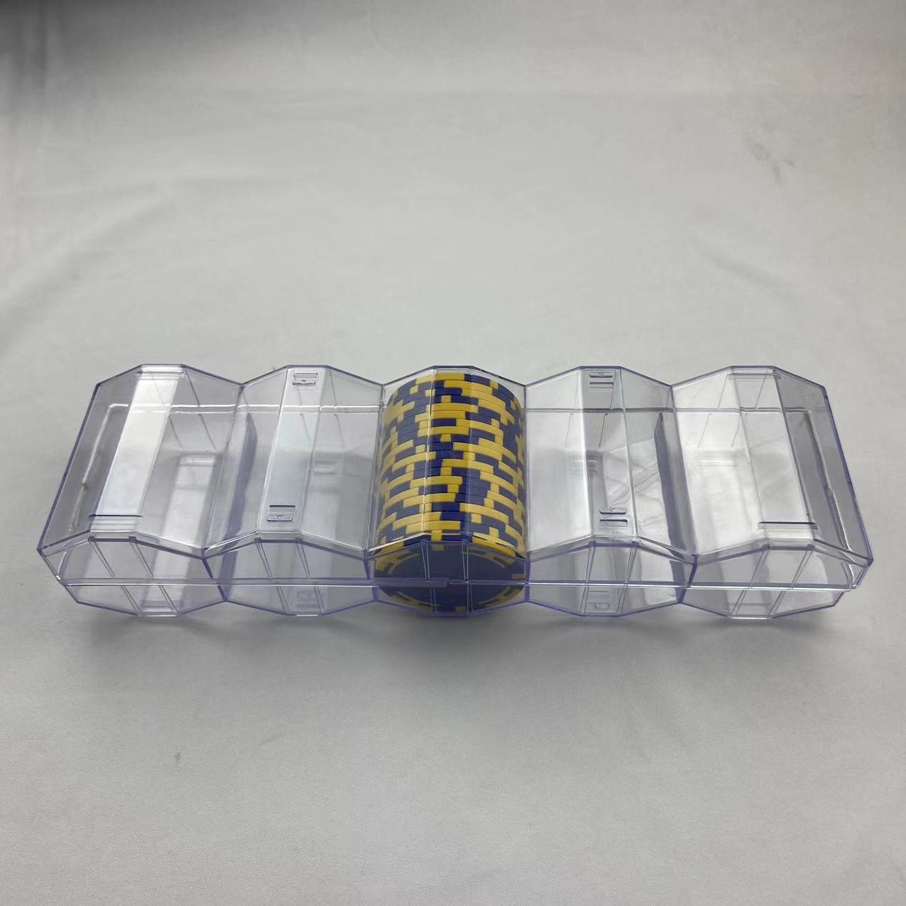 40mm 43MM 45MM acrylic poker chip racks box with cover or without cover