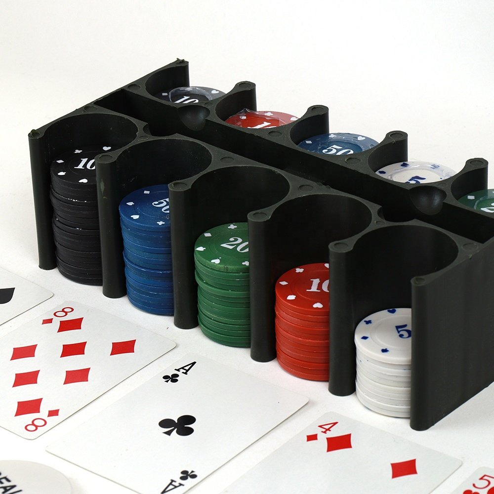 Professional 200 pp blackjack poker chips 4g 2 decks of cards set in tin box with accessaries custom logo for casino game