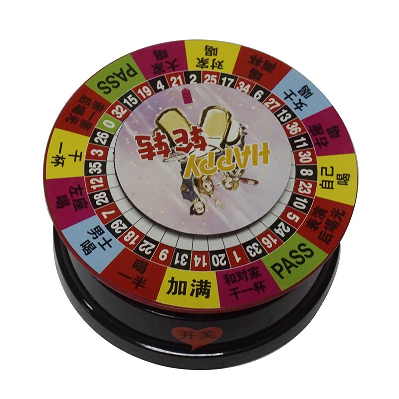 wholesale Mini Toy Electronic Roulette Wheel Machine turntable chips poker drawing game set For Sale drinking game promotion