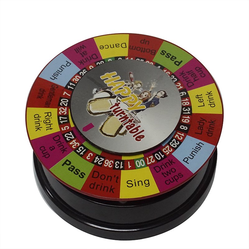 wholesale Mini Toy Electronic Roulette Wheel Machine turntable chips poker drawing game set For Sale drinking game promotion