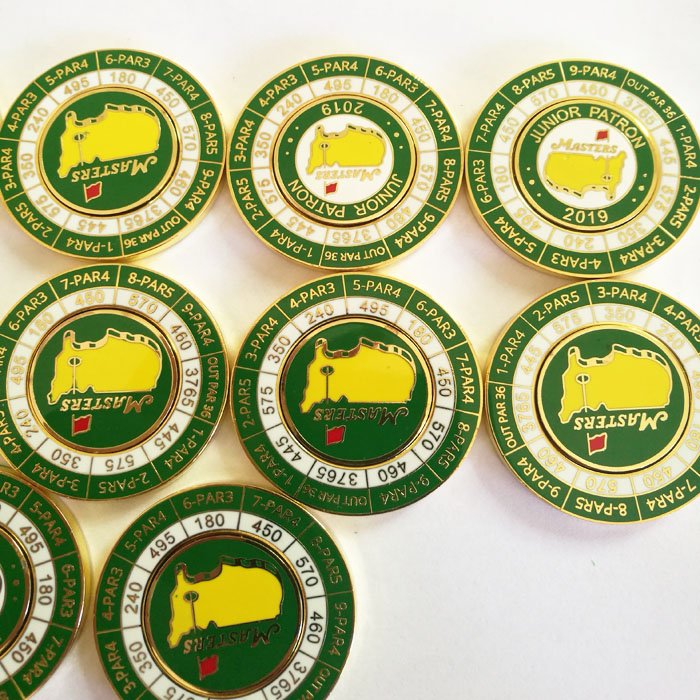 Golf event Masters golf ball markers magnetic Commemorative Ball Marker Masters golf coins