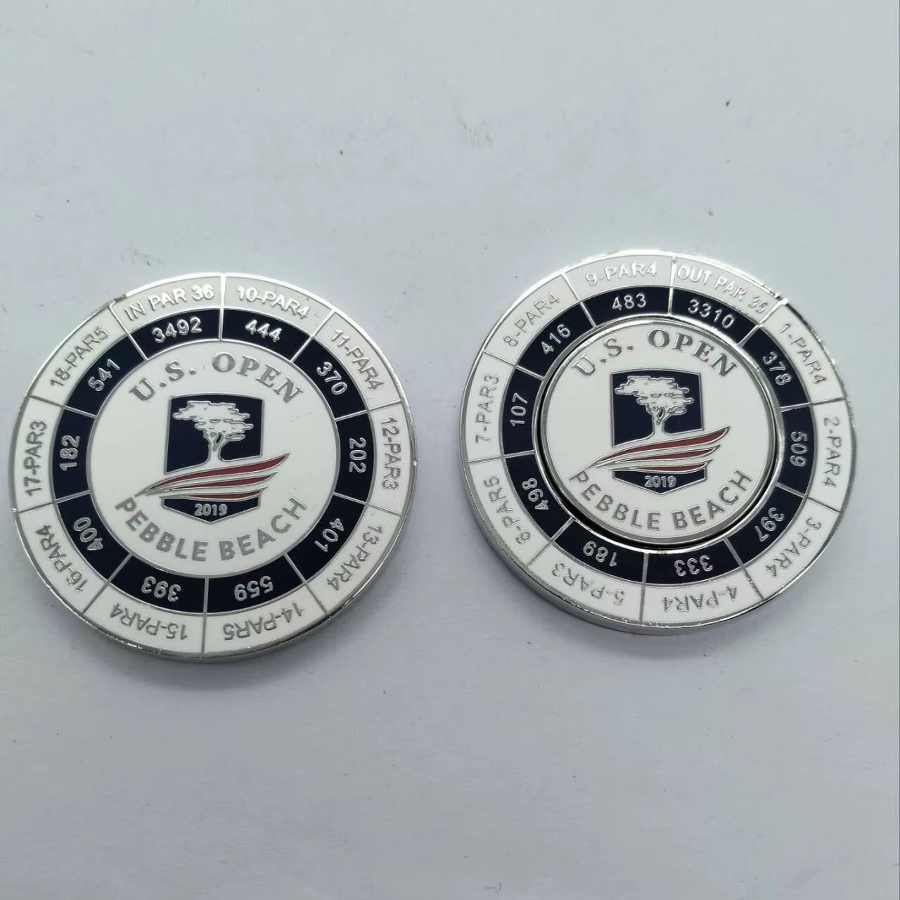 Hot Selling Logo Custom Golf Poker Chip Challenge Coin with Ball Marker