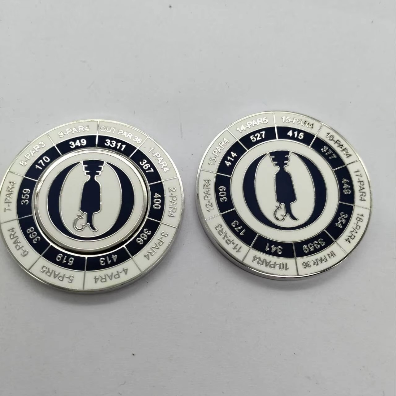 Hot Selling Logo Custom Golf Poker Chip Challenge Coin with Ball Marker