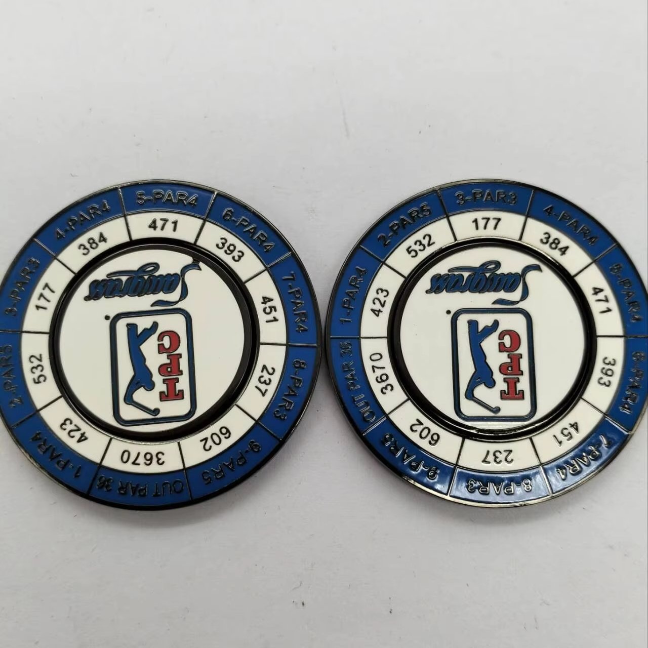 Hot Selling Logo Custom Golf Poker Chip Challenge Coin with Ball Marker