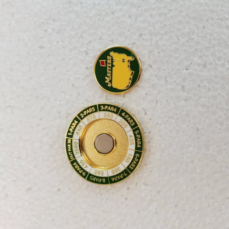 Hot Selling Logo Custom Golf Poker Chip Challenge Coin with Ball Marker