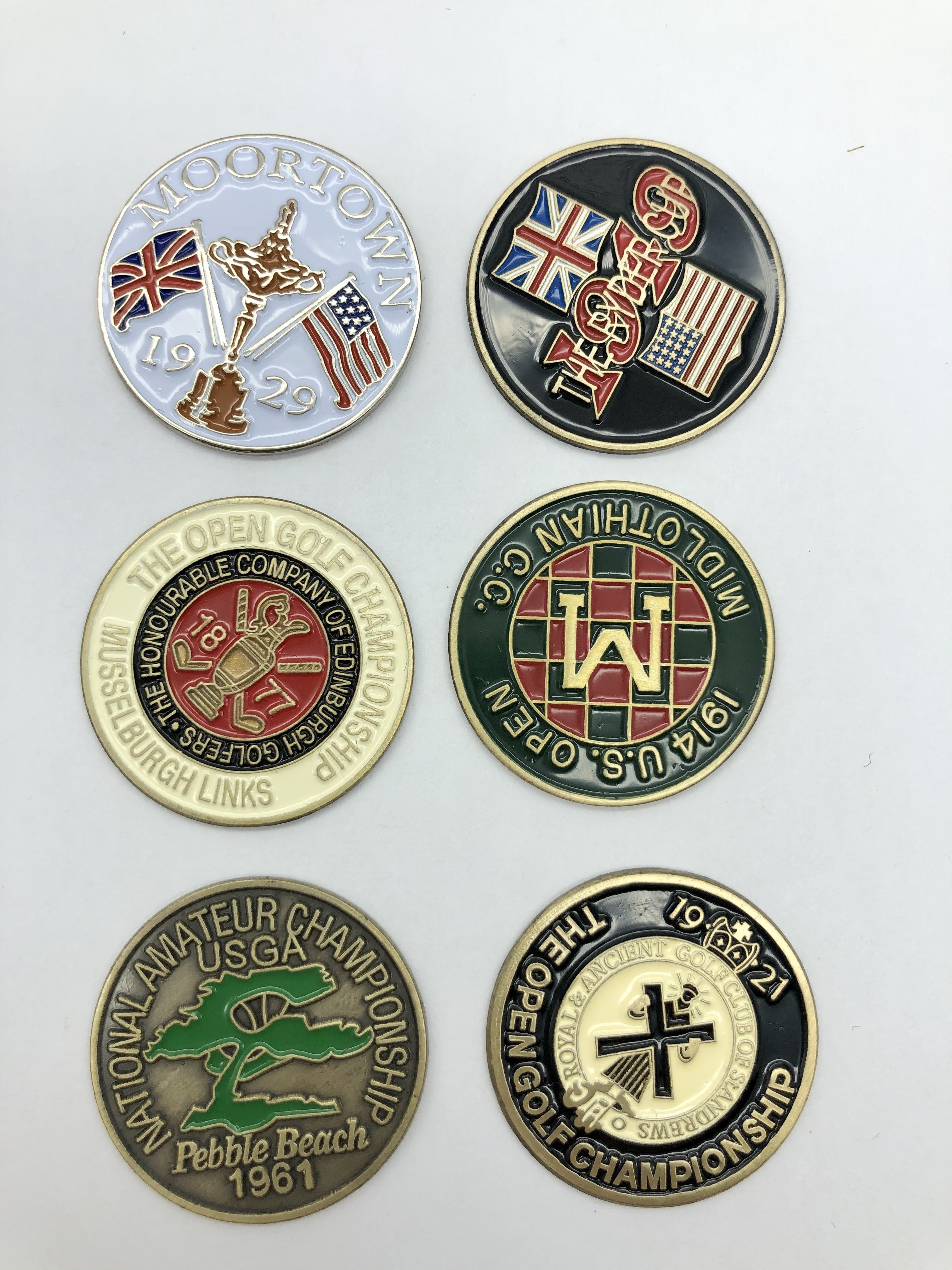 Customization Figure Design Professional Personalized Magnetic Golf Enamel Ball Marker Hat Clip
