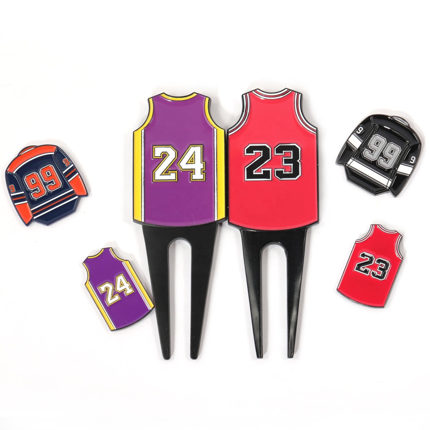 Customization Figure Design Professional Personalized Magnetic Golf Enamel Ball Marker Hat Clip
