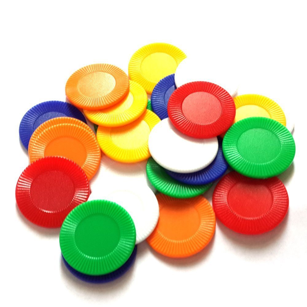 PS plastic chips mahjong accessories chips sunflower game coins props poker chips