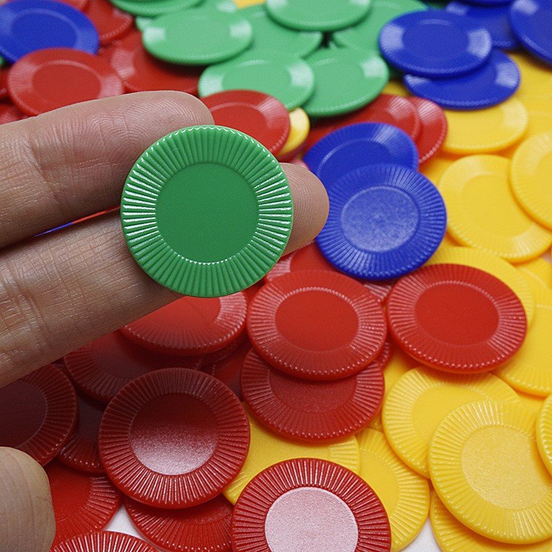 PS plastic chips mahjong accessories chips sunflower game coins props poker chips