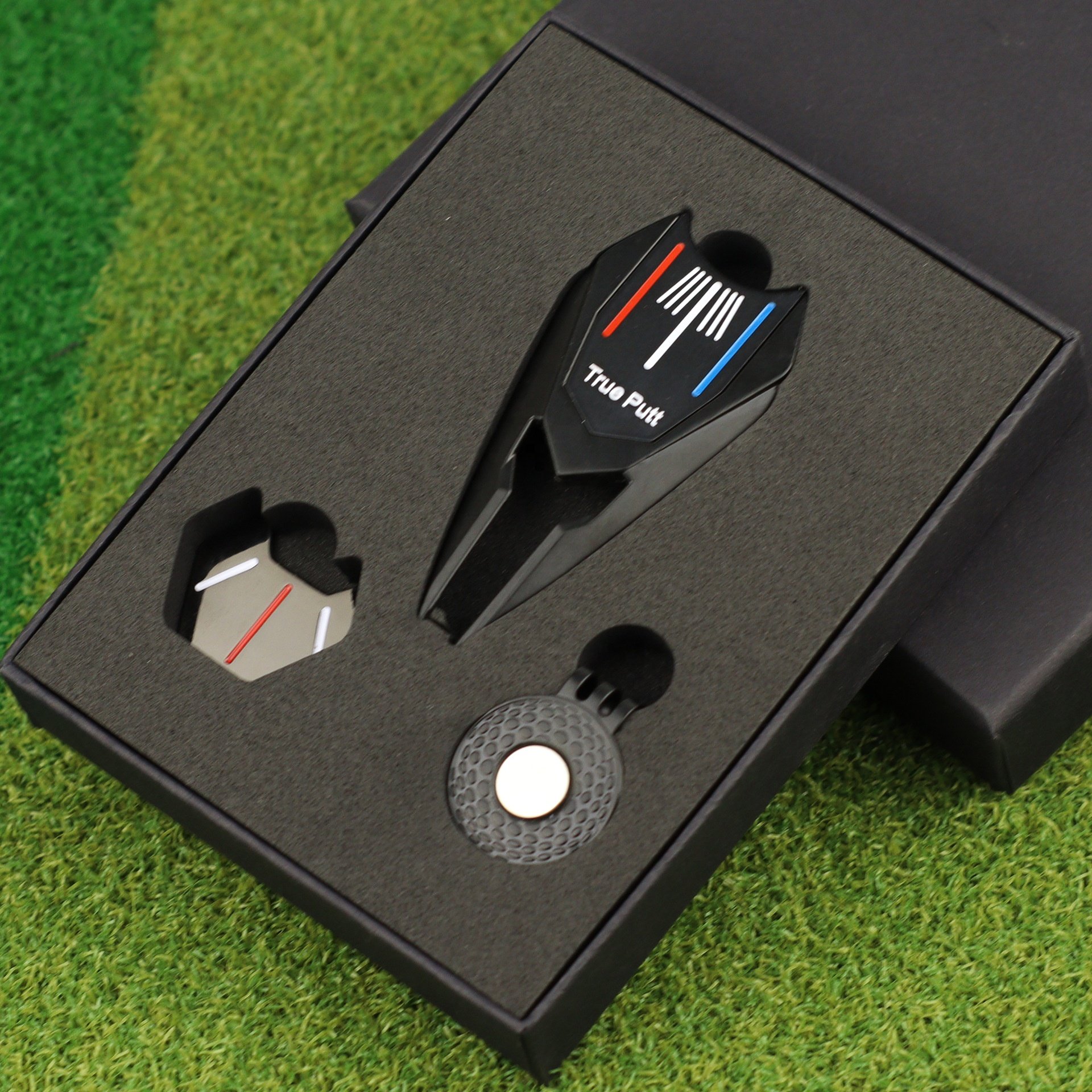 Wholesale Golf Divot Tool Enamel Ball Marker Magnetic Hat Clip with Gift Box Set