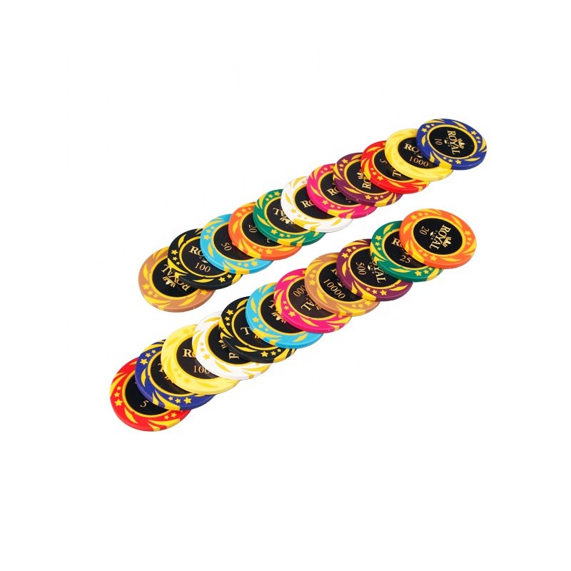 New Arrival 14g Two Tone Clay Poker Chips with your design inlay