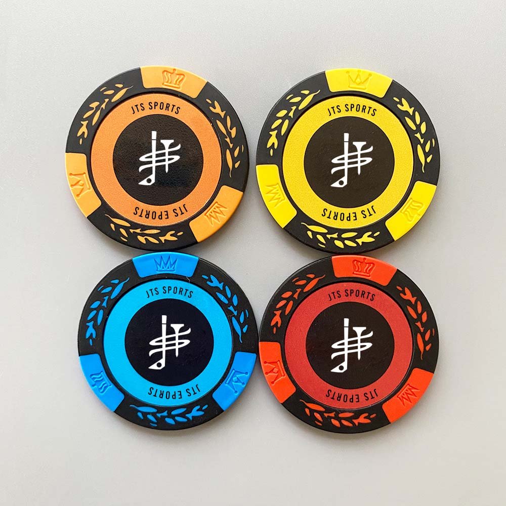 Hot Sell OEM Golf Ball Markers Custom Logo Golf Poker Chips