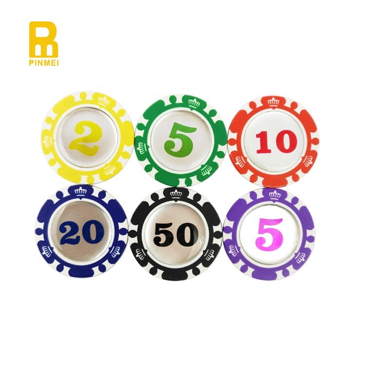 Manufacturers Golf Club Customized logo ABS Poker Chip Golf Ball Marker